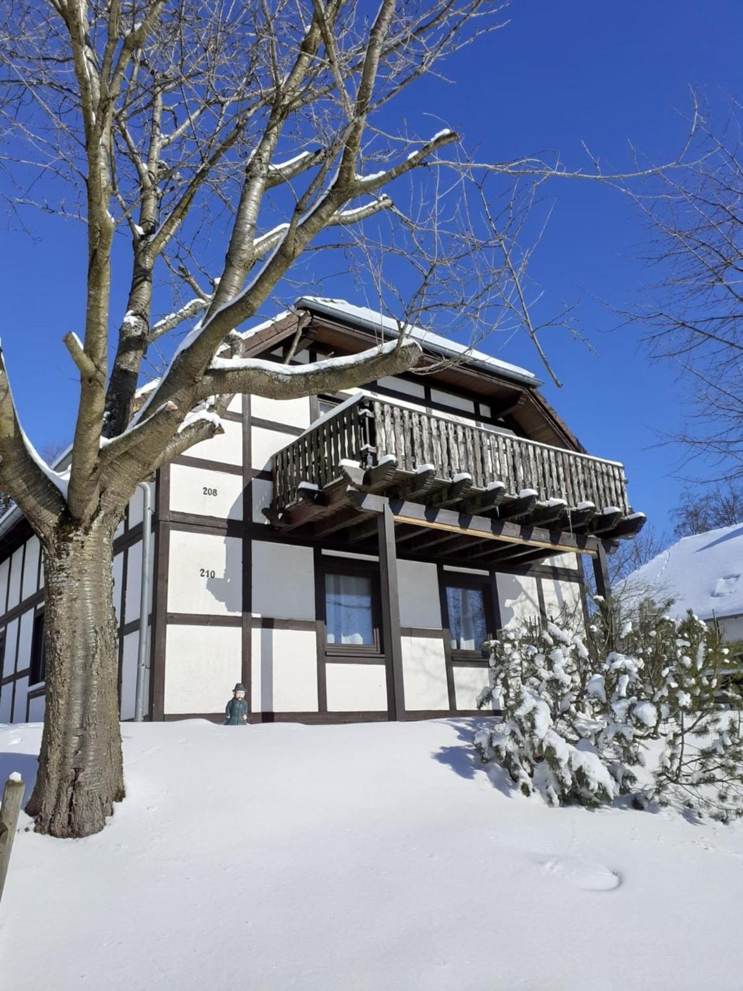 Ferienwohnung Lix direkt am Waldrand Frankenau Exterior foto